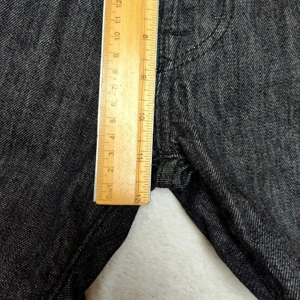 Levis 501 Jeans Mens 28x30 Black Straight Dark Wash Classic Fit Cotton Stretch